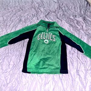 Adidas Boston Celtics Fleece Sweatshirt with collar